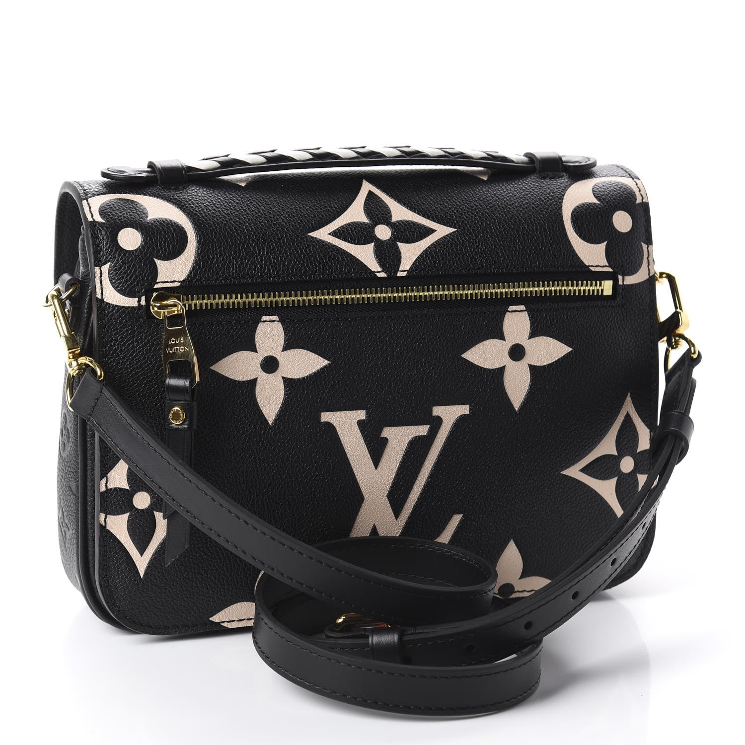 Louis Vuitton Empreinte Monogram Giant Crafty Pochette Metis Black Creme 2 of 8