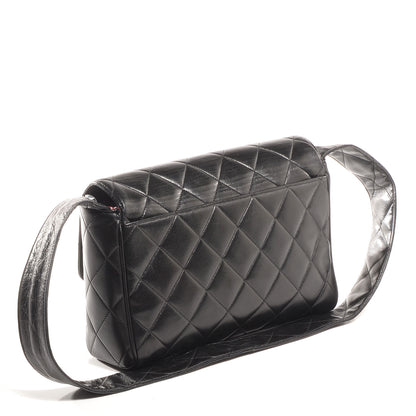 Chanel Lambskin Quilted CC Flap Shoulder Bag Black 3 of 8