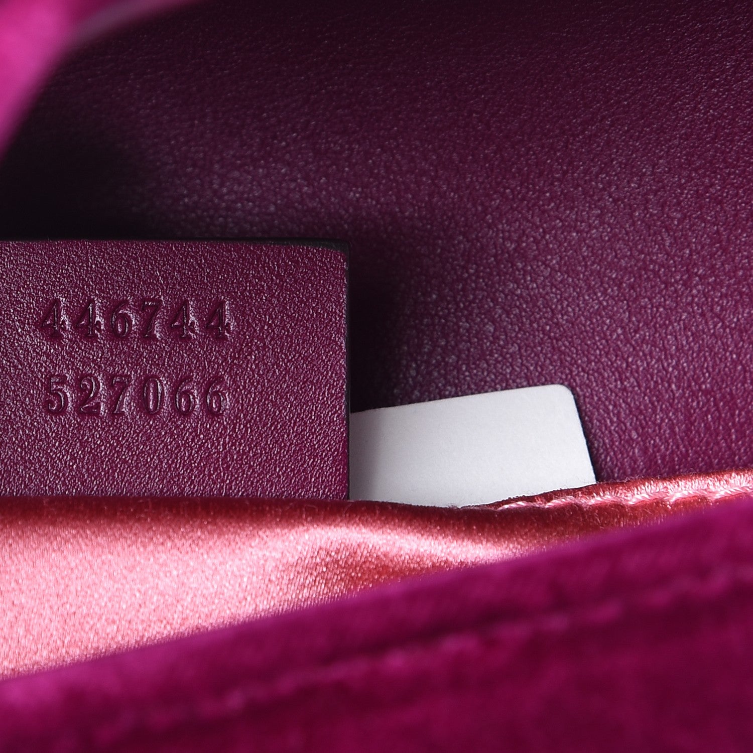 Gucci Velvet Matelasse Mini GG Marmont Shoulder Bag Fuchsia Violet Cyclamen 7 of 8