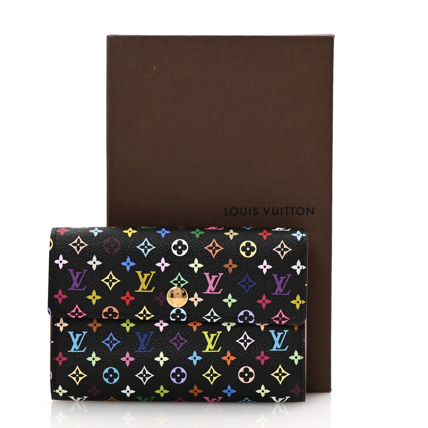 Louis Vuitton Monogram Multicolor Alexandra Wallet Black 9 of 9