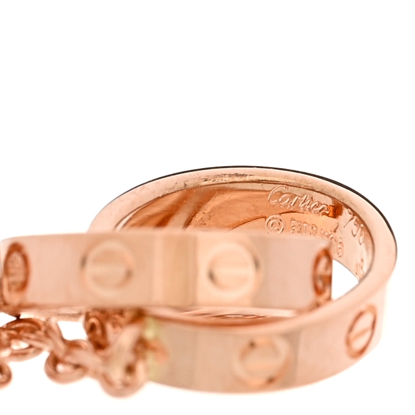 18K Pink Gold Interlocking LOVE Bracelet