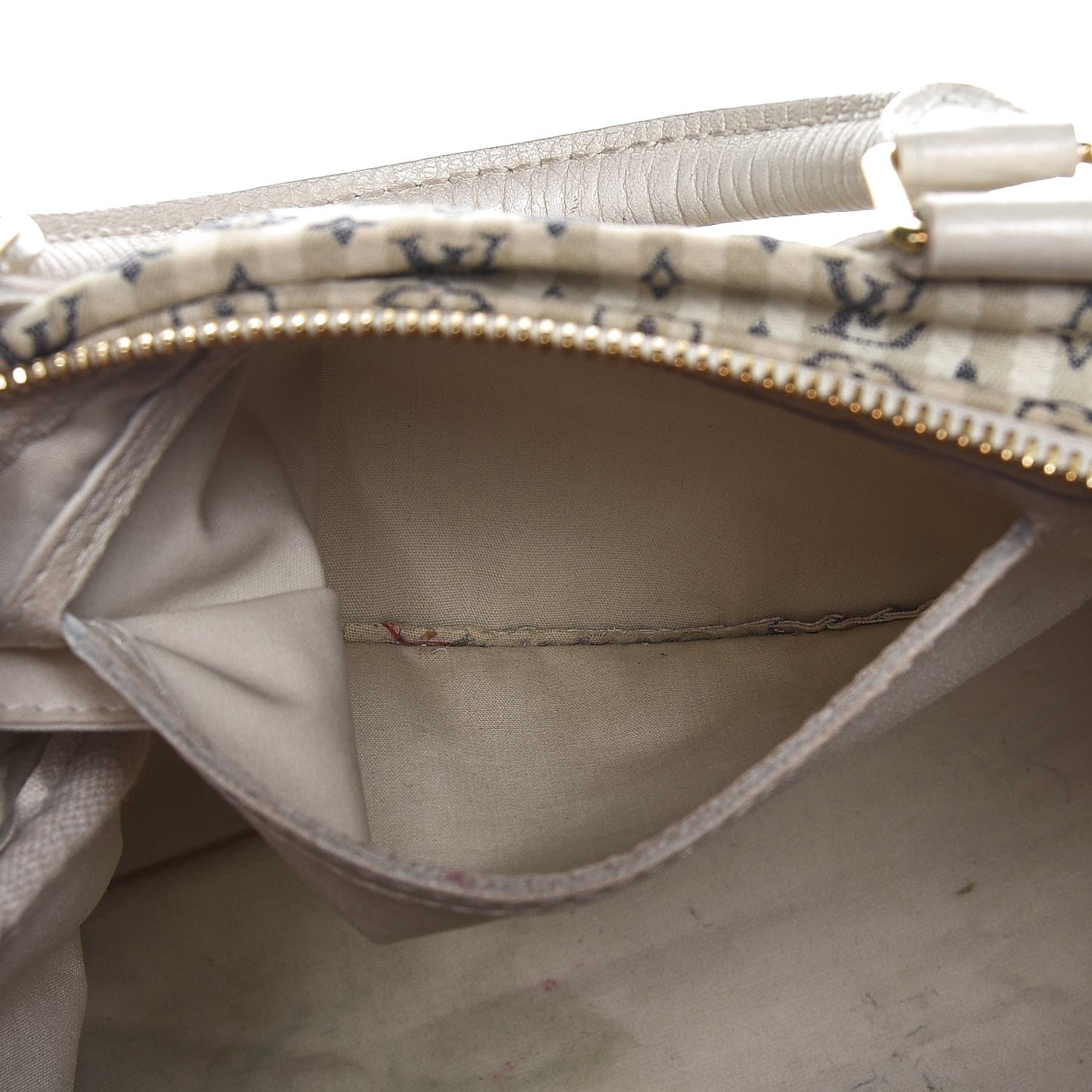 Louis Vuitton Mini Lin Croisette Speedy 30 Blue 8 of 13