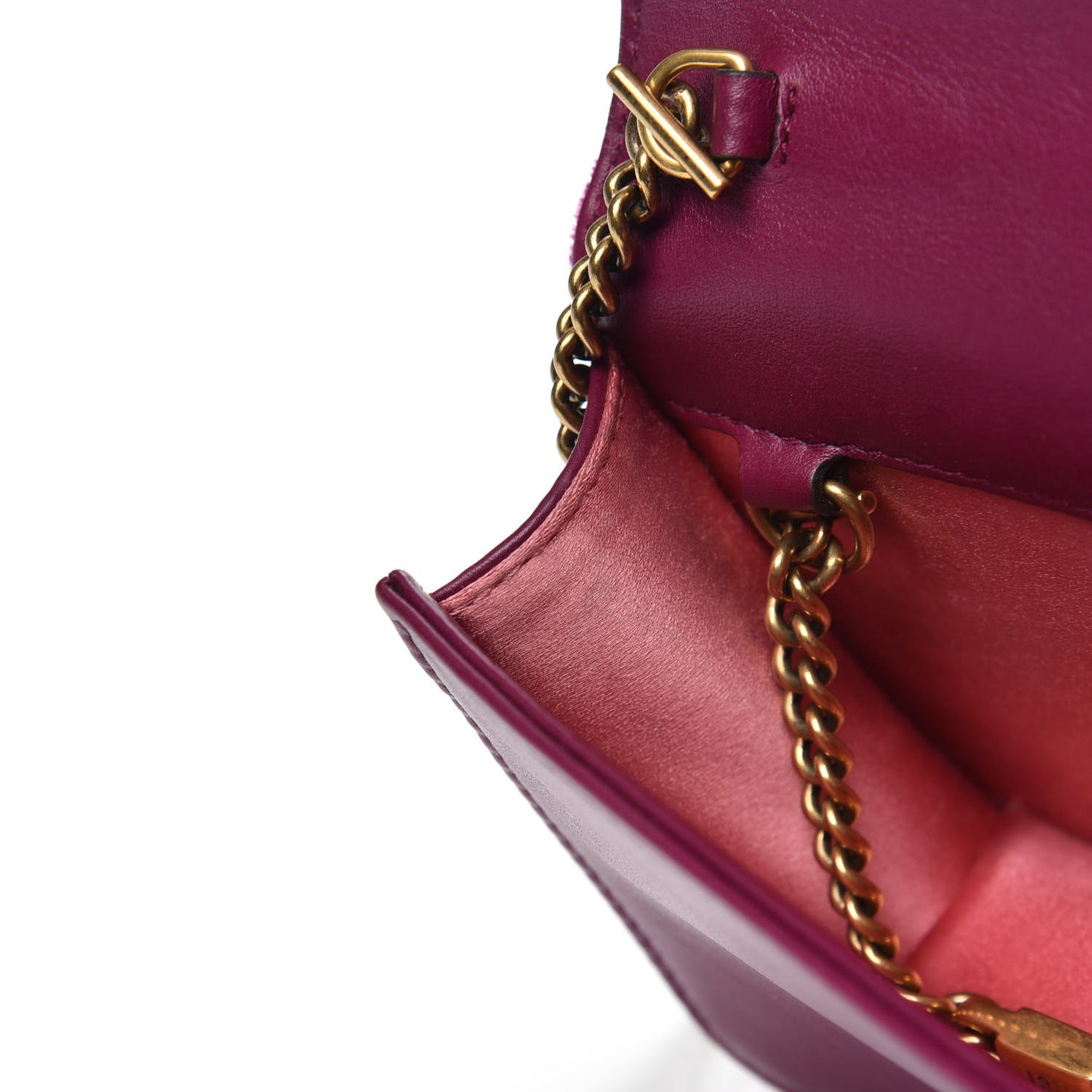 Velvet Matelasse GG Marmont Mini Bag Fuchsia Violet Cyclamen