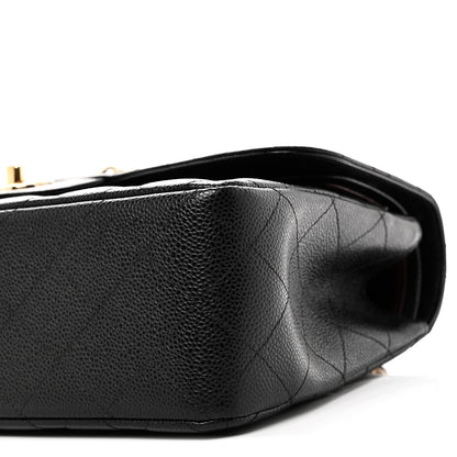 Chanel Caviar Quilted Jumbo Double Flap Black 10 of 11