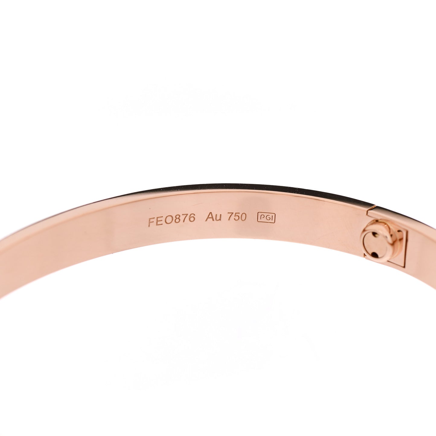 18K Pink Gold LOVE Bracelet 19