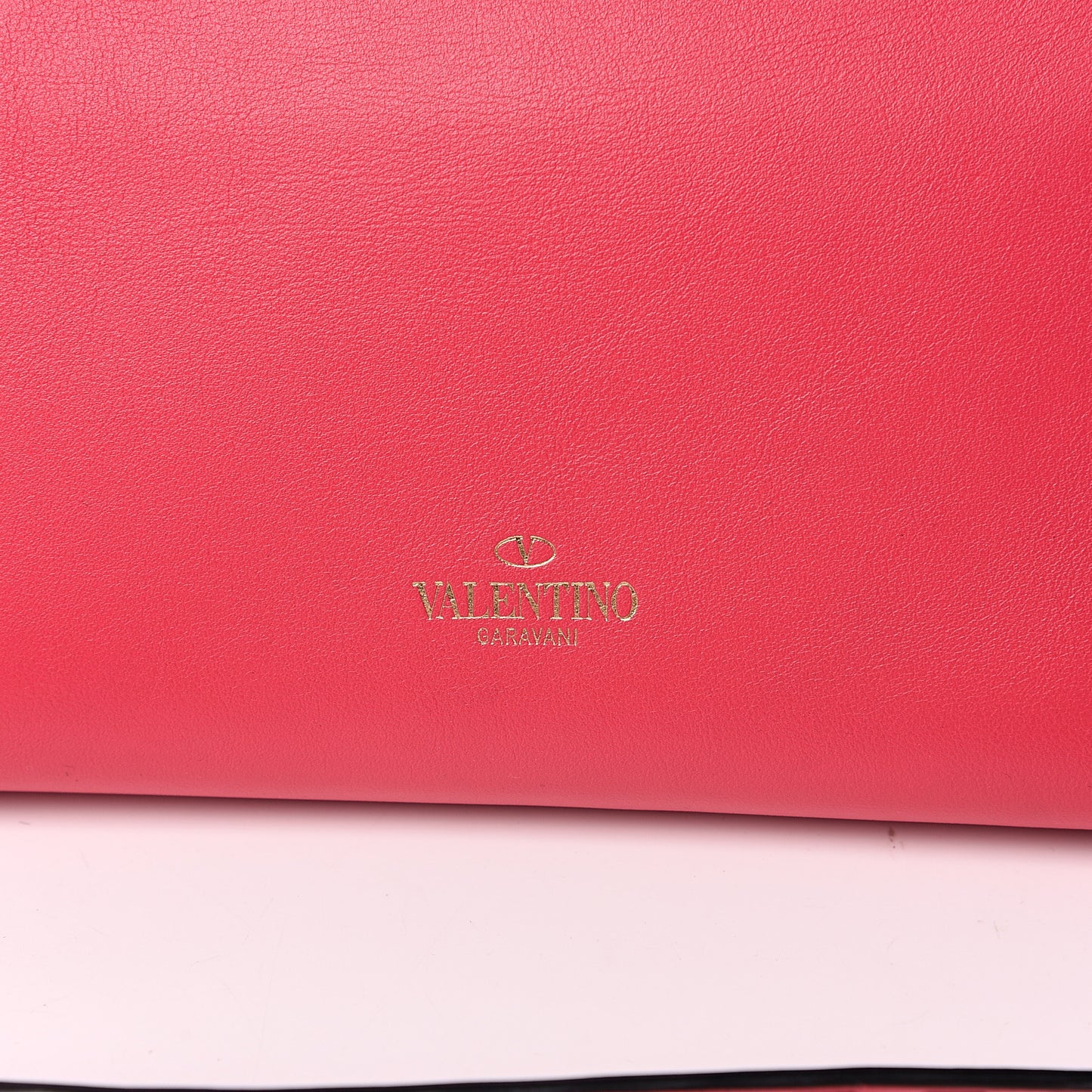 Vitello Small Rockstud Double Handle Tote Deep Fuxia