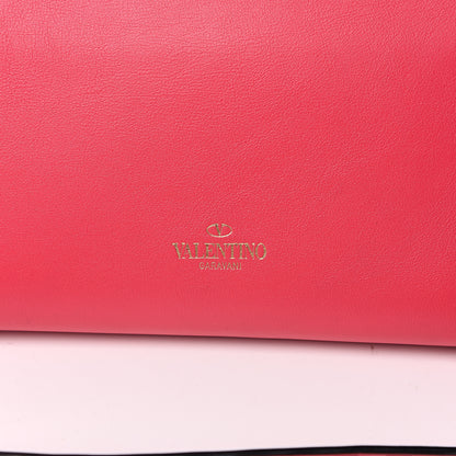 Valentino Garavani Vitello Small Rockstud Double Handle Tote Deep Fuxia 9 of 14