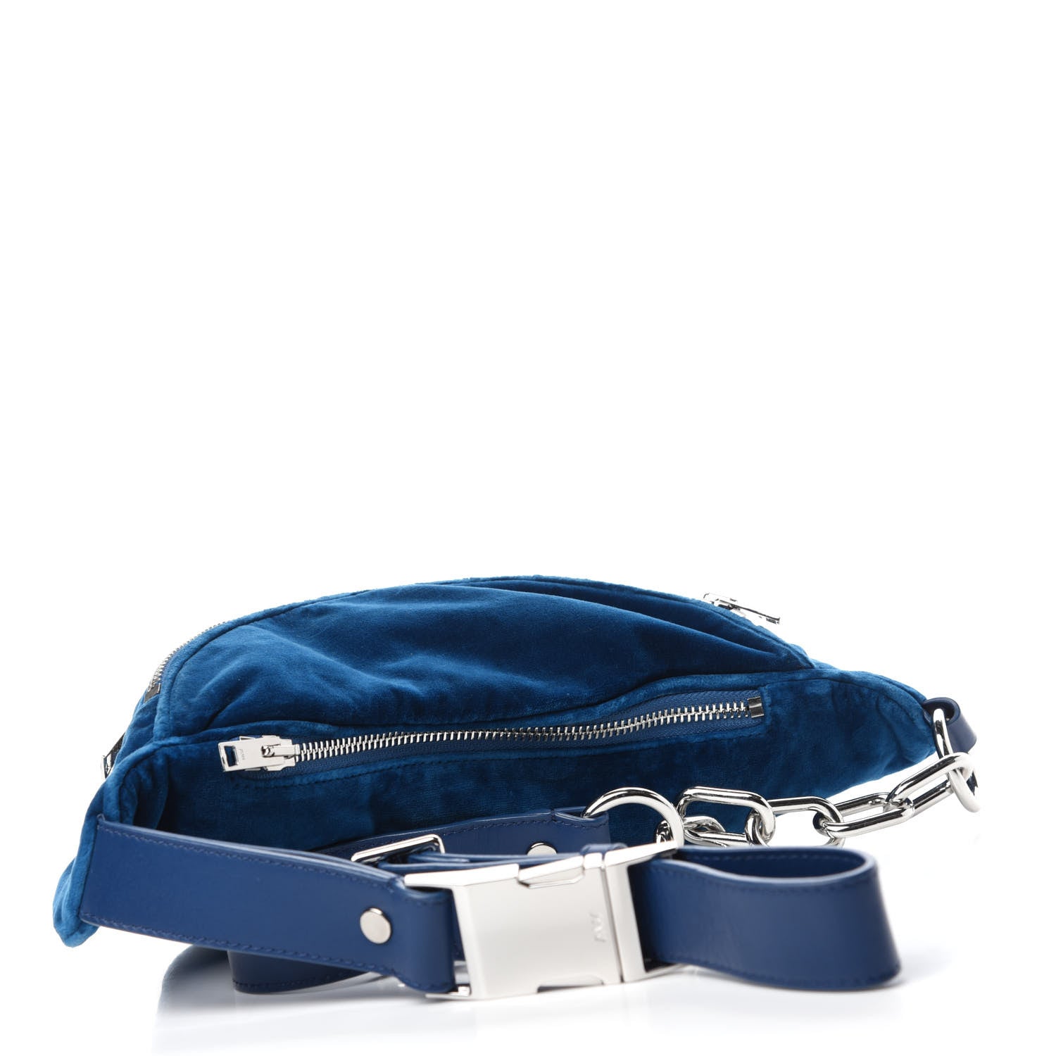 Alexander Wang Velvet Attica Belt Bag Blue 3 of 10