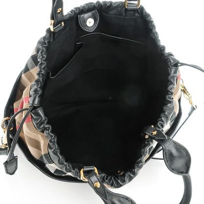Burberry Calfskin House Check Big Crush Black 6 of 10