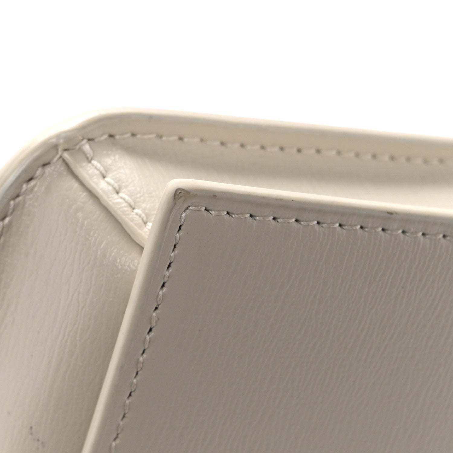 Saint Laurent Smooth Calfskin Monogram Phone Holder Crossbody Crema Soft 13 of 14