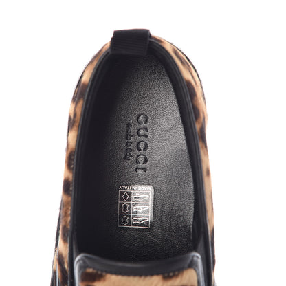 Gucci Pony Hair Jaguar Print Slip On Sneakers 35.5 5 of 9