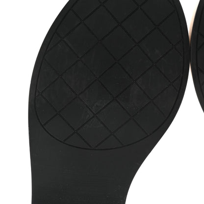 Chanel Lambskin Quilted CC Wedge Sandals 39 Black 8 of 10