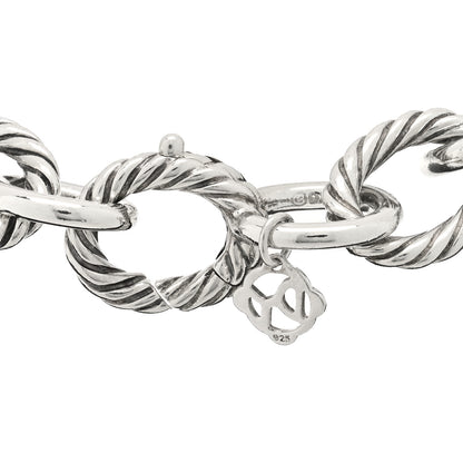 David Yurman Sterling Silver 12mm Large Oval Link Bracelet 3 of 3
