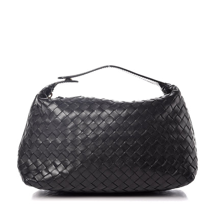 Bottega Veneta Nappa Intrecciato Large Cosmetic Case Black 1 of 8