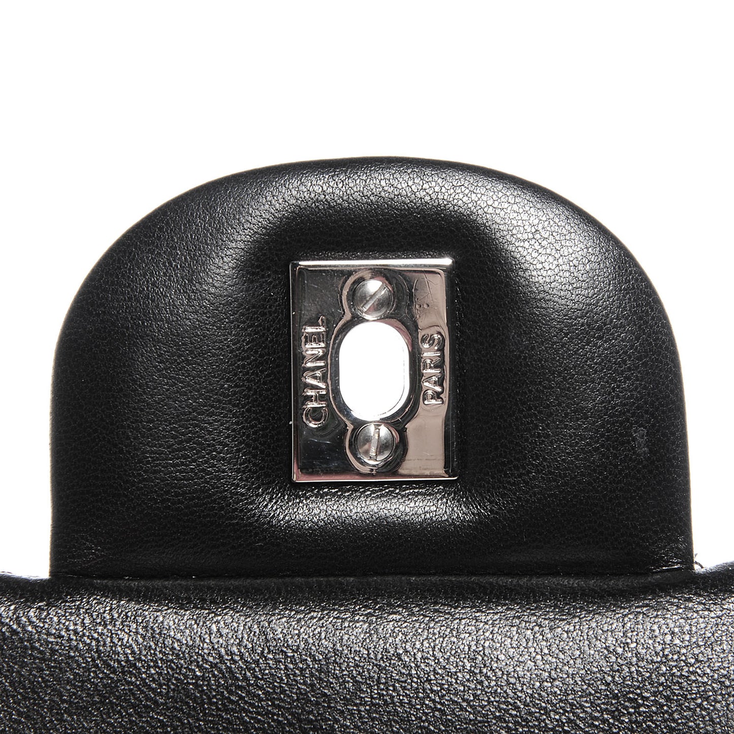 Lambskin Quilted Jumbo Single Flap Black