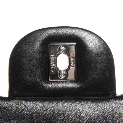 Chanel Lambskin Quilted Jumbo Single Flap Black 8 of 9
