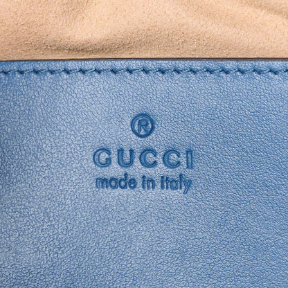 Gucci Calfskin Matelasse Aria Small GG Marmont Chain Shoulder Bag Clear Blue 6 of 11