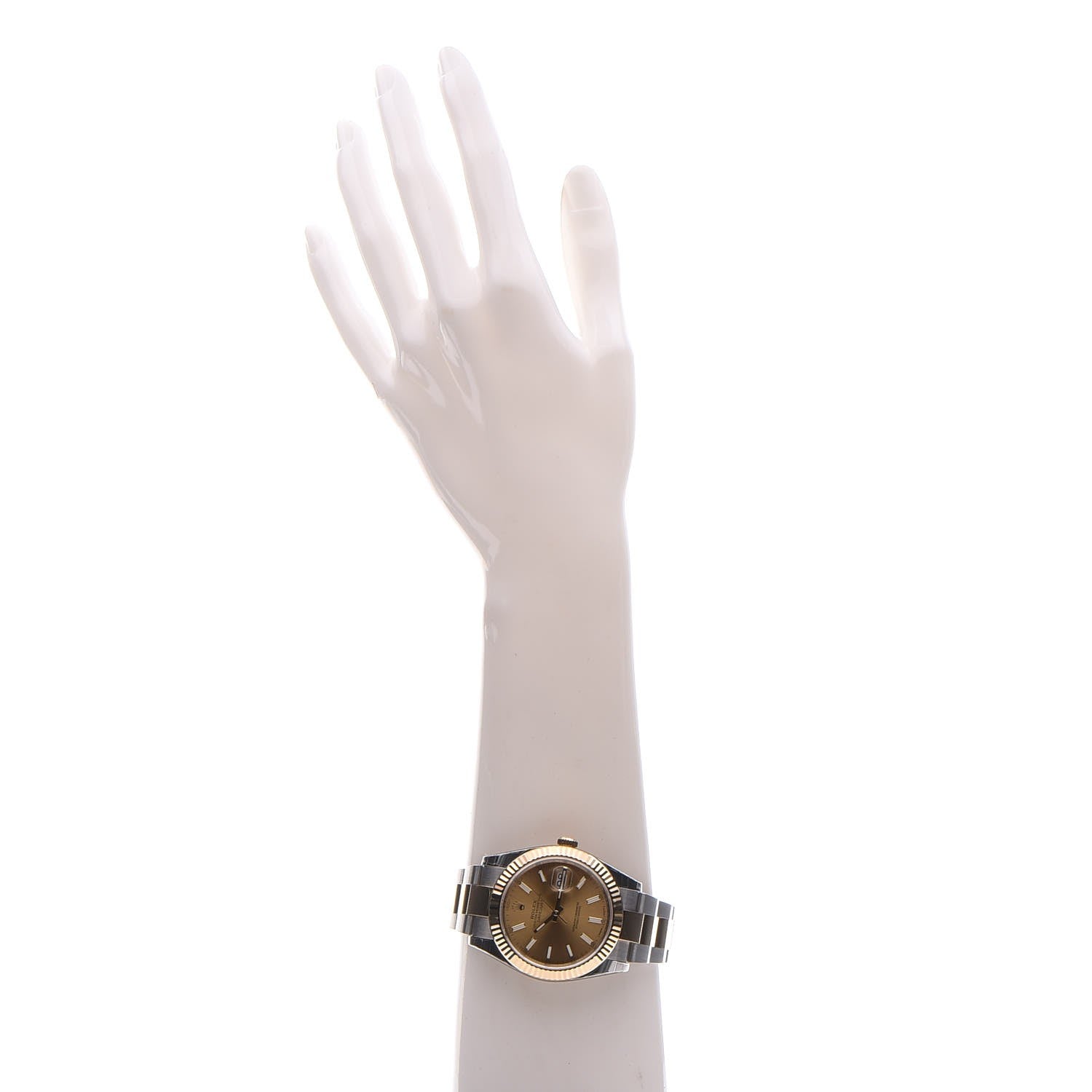 Rolex Stainless Steel 18K Yellow Gold 41mm Oyster Perpetual Datejust Watch Champagne 126333 2 of 10