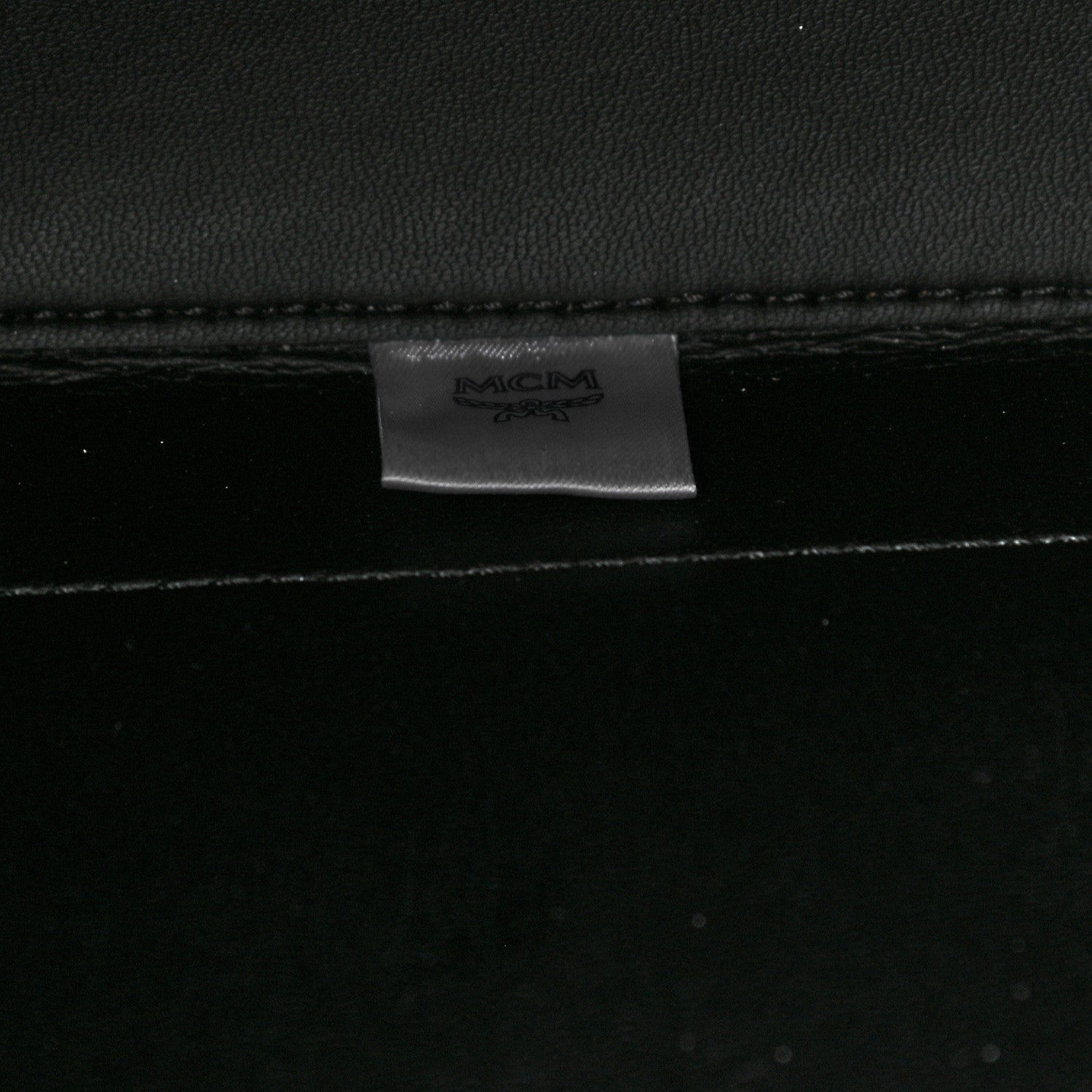 MCM Goatskin Medium Milano Drawstring Bag Black 8 of 10