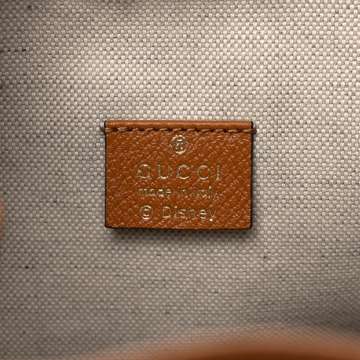 Gucci X DISNEY Mini Vintage GG Supreme Monogram Bucket Bag Beige Vintage Sun Oil 6 of 9