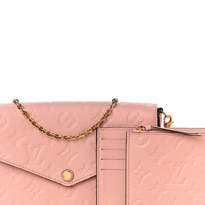 Louis Vuitton Empreinte Pochette Felicie Chain Wallet Rose Poudre 9 of 12
