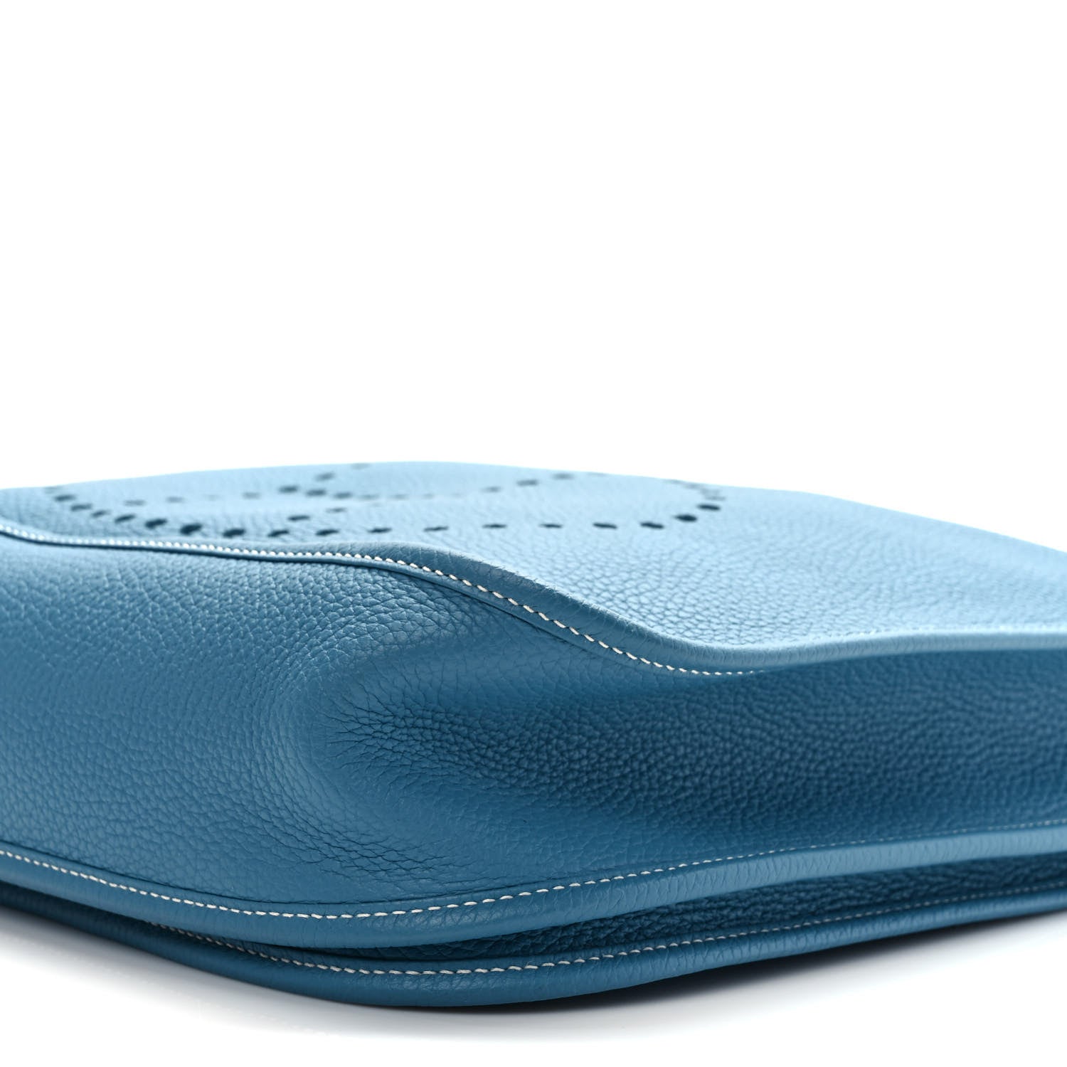 Hermes Taurillon Clemence Evelyne III GM Blue Jean 7 of 7