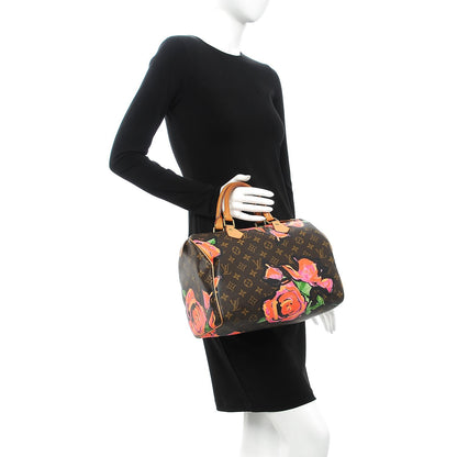 Louis Vuitton Monogram Roses Speedy 30 2 of 9