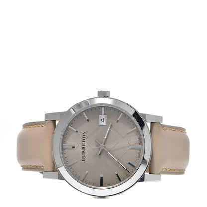 Burberry Stainless Steel Calfskin 38mm The City Quartz Watch Beige BU9010 3 of 7