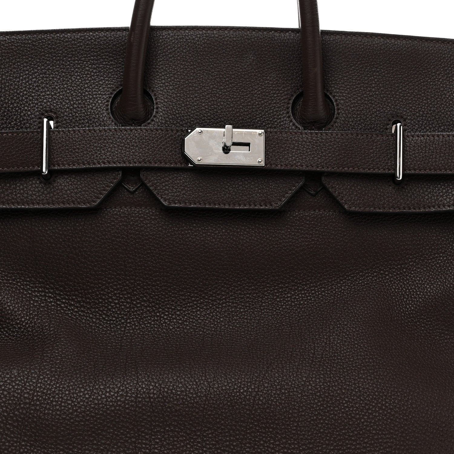 Hermes Togo HAC Travel Birkin 50 Chocolate 7 of 12