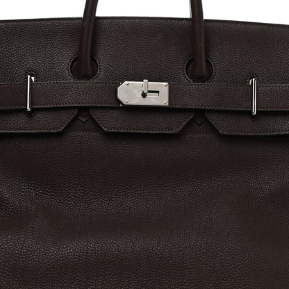 Hermes Togo HAC Travel Birkin 50 Chocolate 7 of 12