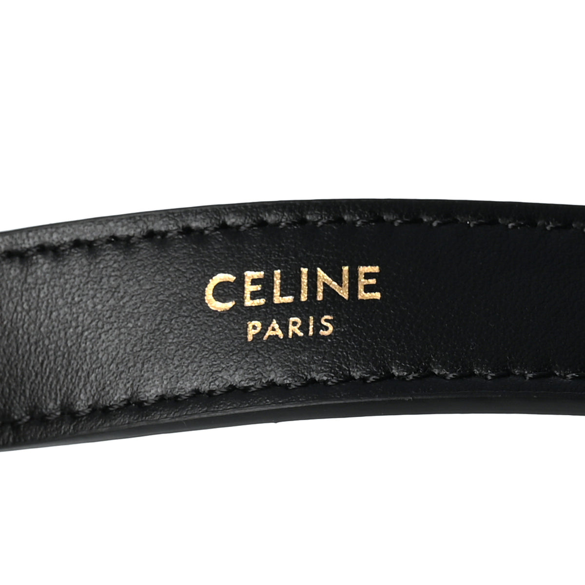Smooth Calfskin Medium Strap Ava Triomphe Shoulder Bag Black