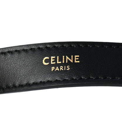 Celine Smooth Calfskin Medium Strap Ava Triomphe Shoulder Bag Black 6 of 10