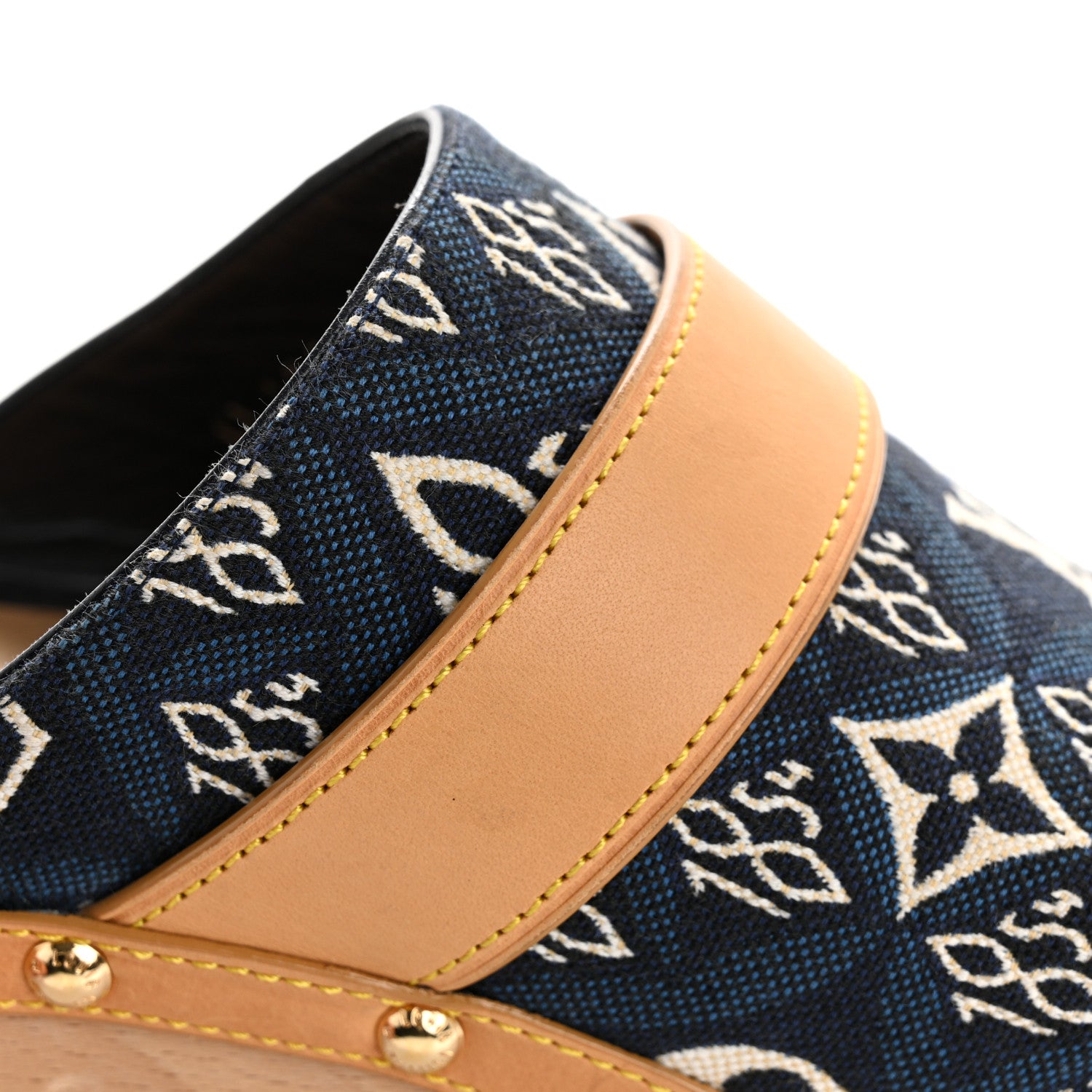 Louis Vuitton Jacquard Since 1854 Cottage Clog Mules 40 Blue 11 of 12