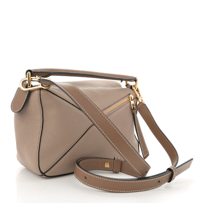 Loewe Grained Calfskin Small Puzzle Bag Sand Mink 3 of 13