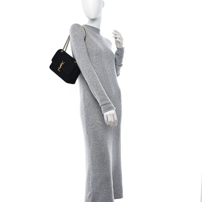 Saint Laurent Jersey Wool Patchwork Monogram Medium Jamie Black 2 of 10