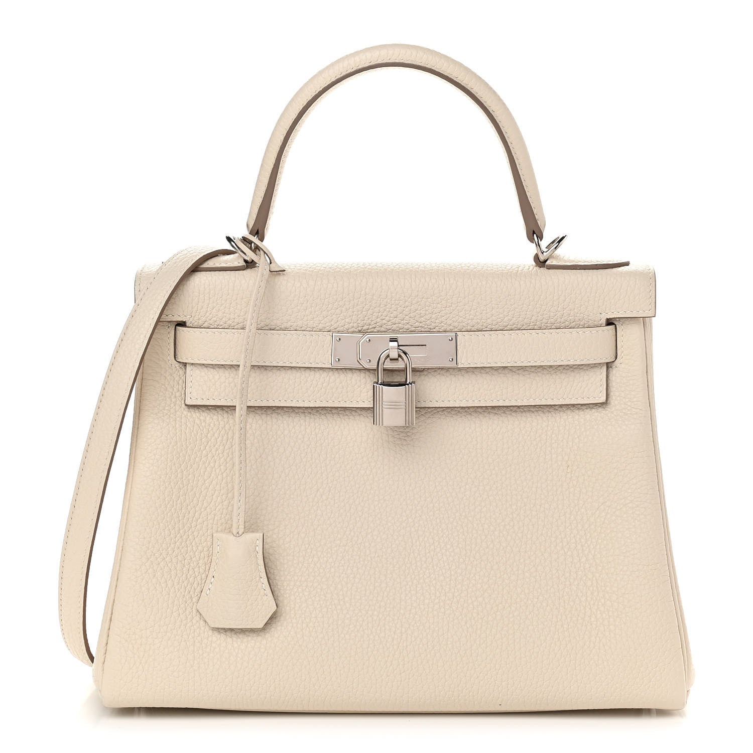 Hermes Taurillon Clemence Kelly Retourne 28 Craie 1 of 12