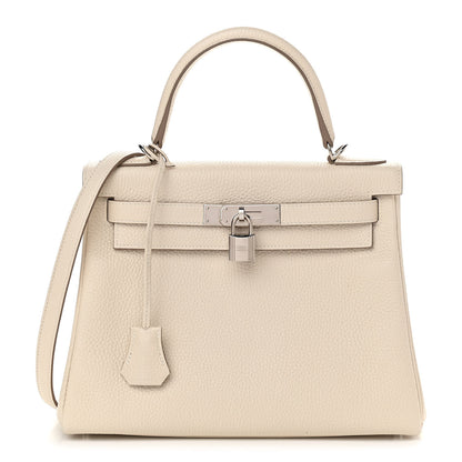 Hermes Taurillon Clemence Kelly Retourne 28 Craie 1 of 12