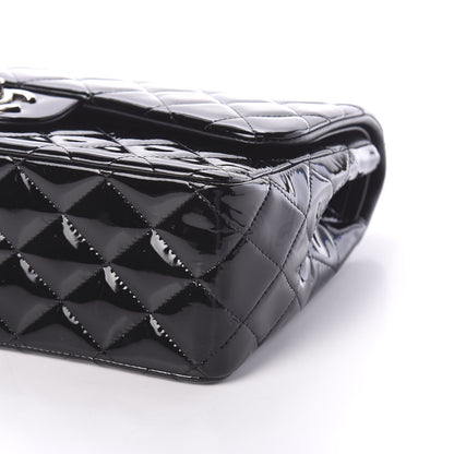 Chanel Patent Quilted Jumbo Double Flap Black 9 of 9