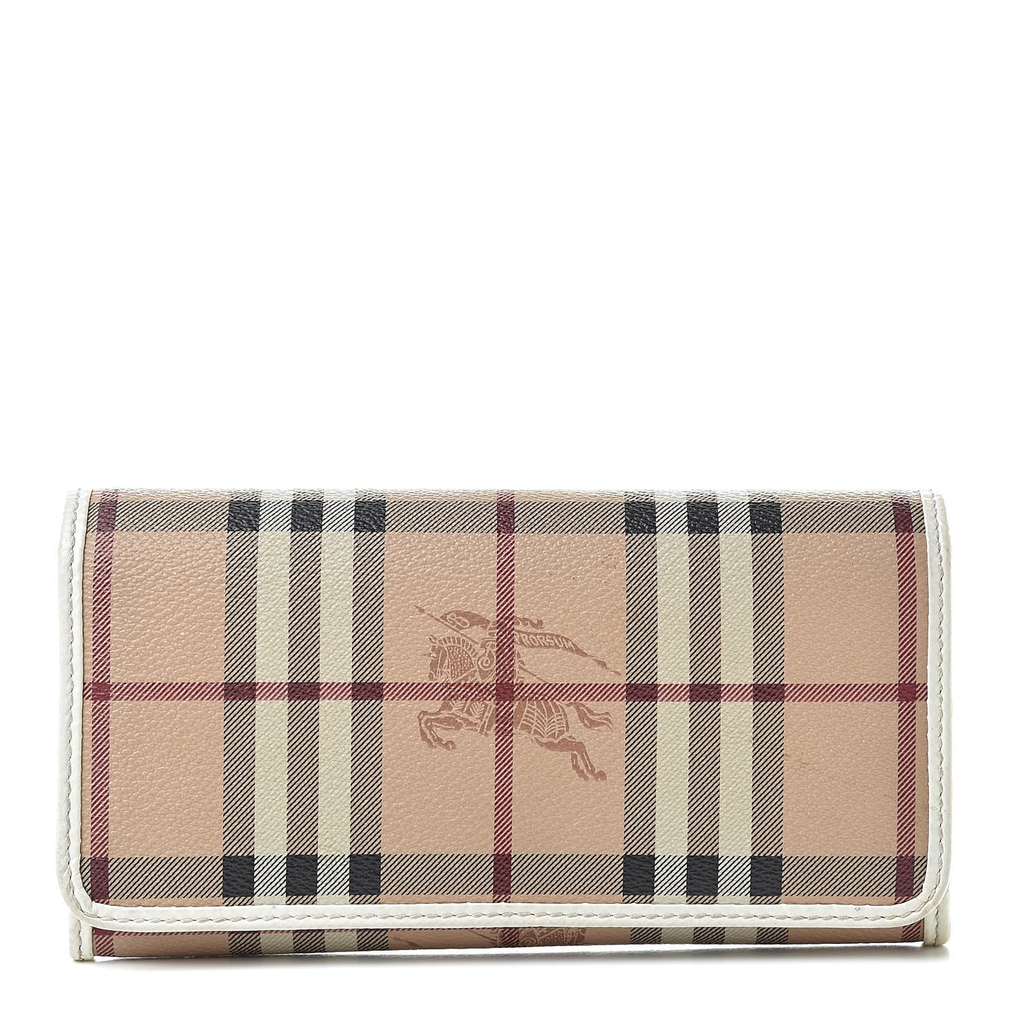 Haymarket Check Penrose Continental Wallet White