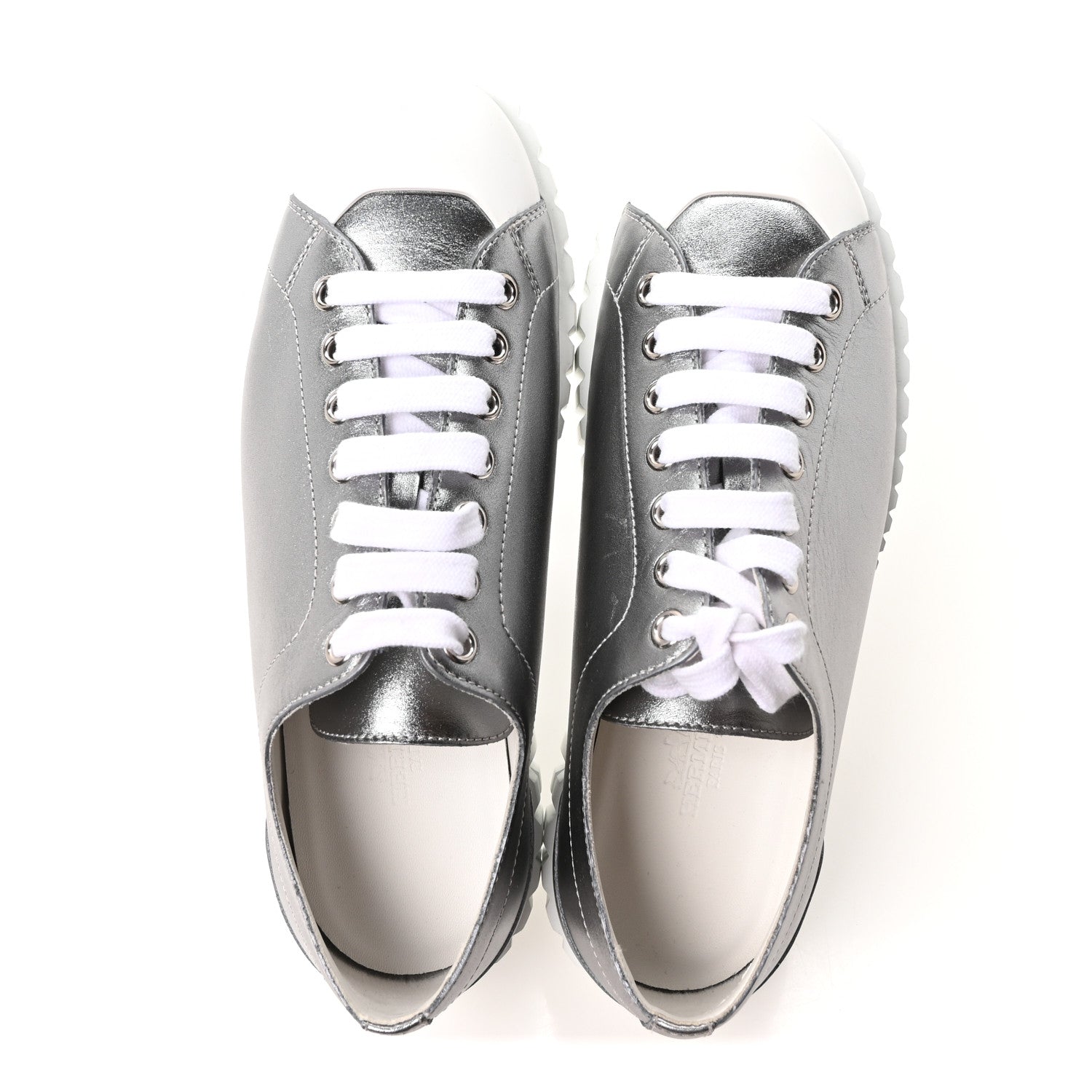 Hermes Metallic Calfskin Cross Sneakers 36.5 1822073 – FASHIONPHILE