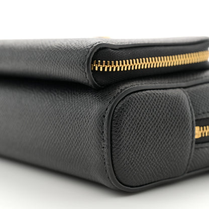 Christian Dior Grained Calfskin Caro Double Pouch Black 11 of 11