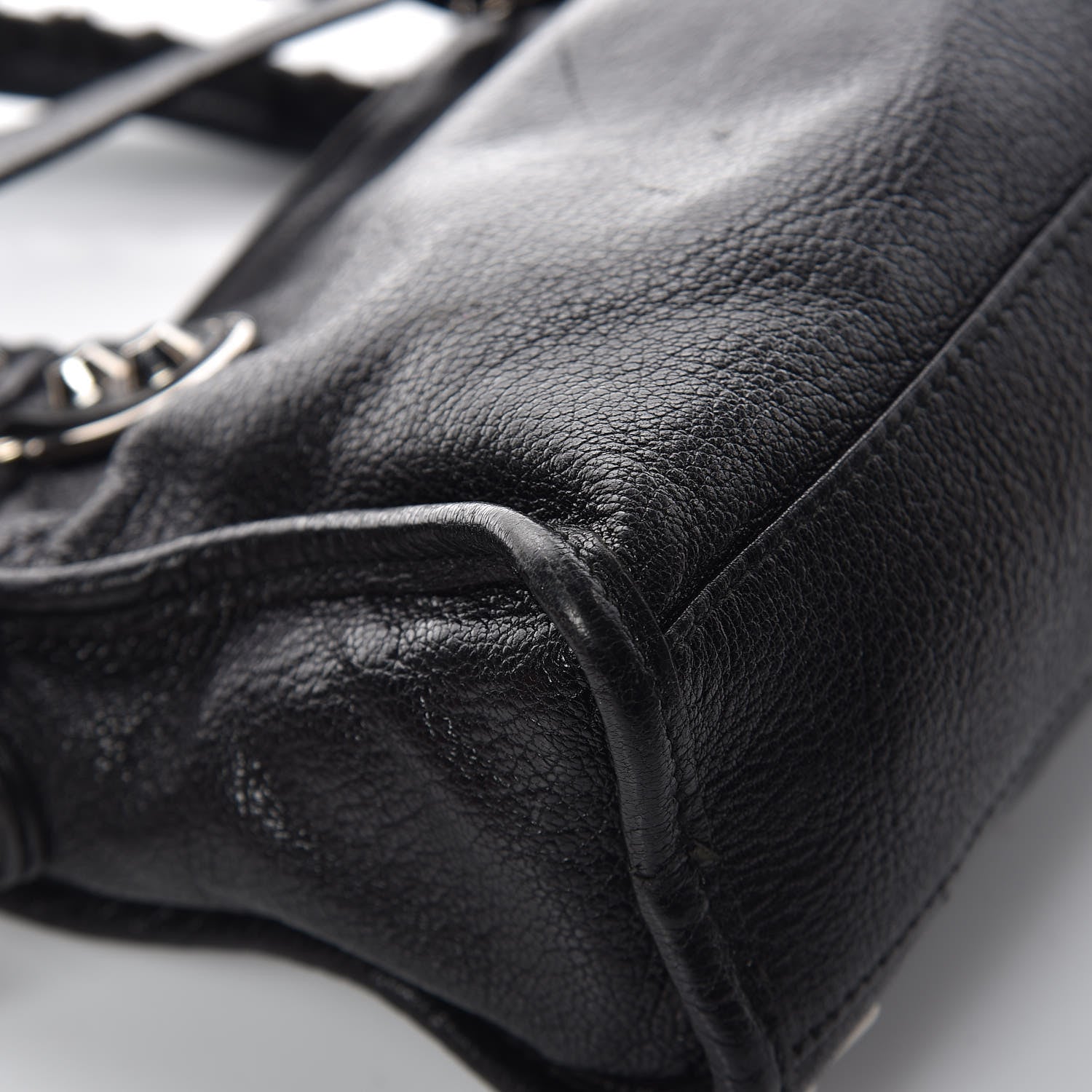 Balenciaga Chevre Silver Metallic Edge Hardware Mini City Black 18 of 18
