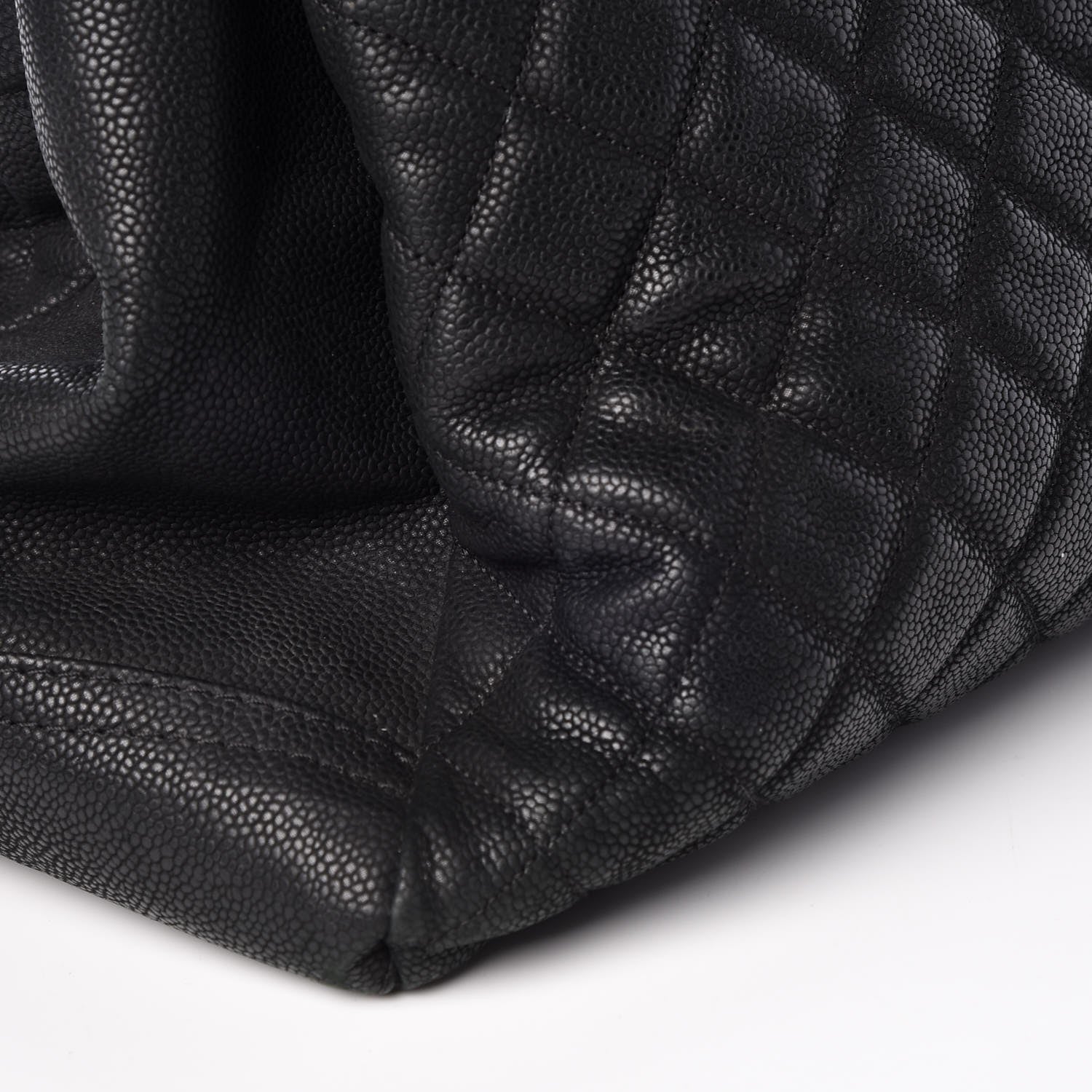 Chanel Iridescent Caviar Quilted Lady Pearly Tote Black 9 of 9