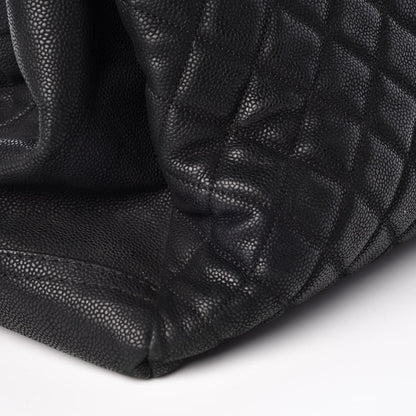 Chanel Iridescent Caviar Quilted Lady Pearly Tote Black 9 of 9