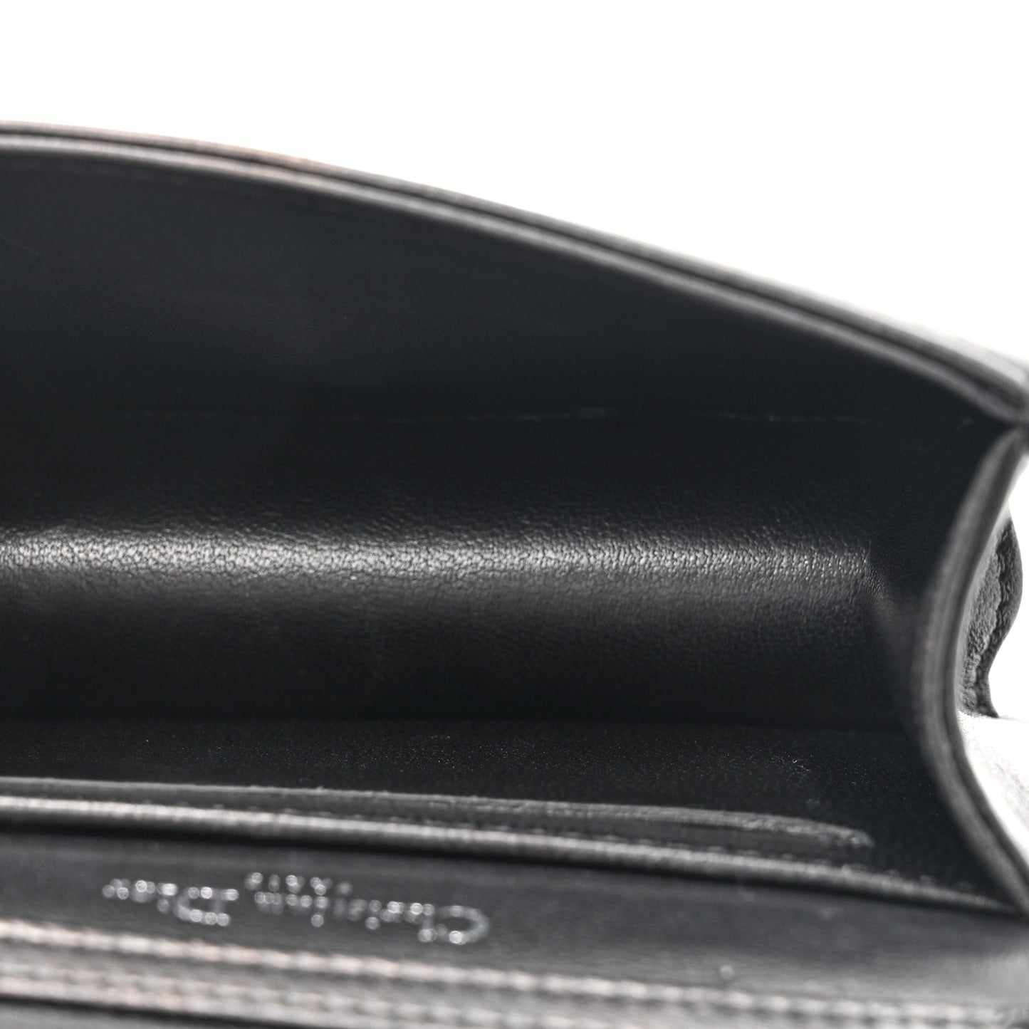Lambskin Baby Diorama Flap Bag Black