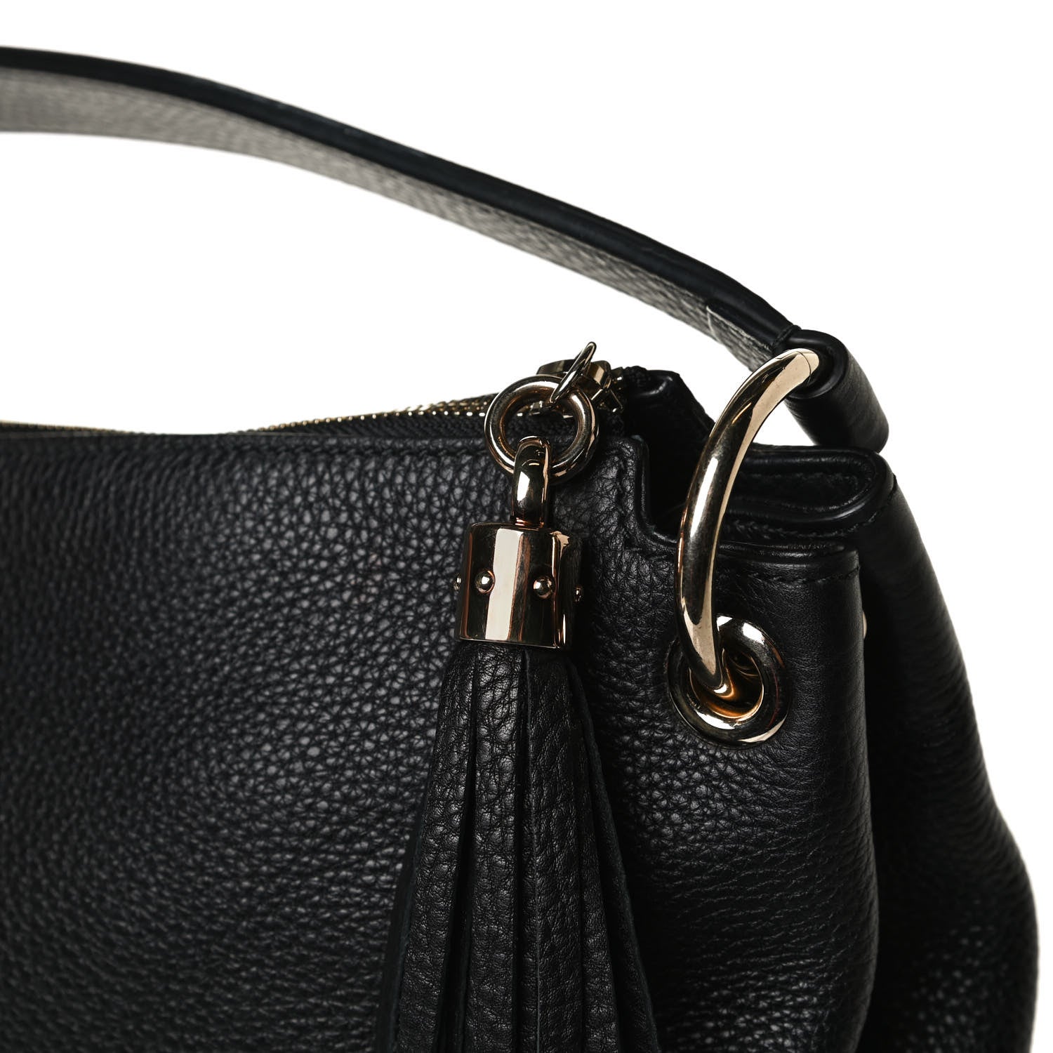 Gucci Pebbled Calfskin Large Soho Hobo Black 15 of 18