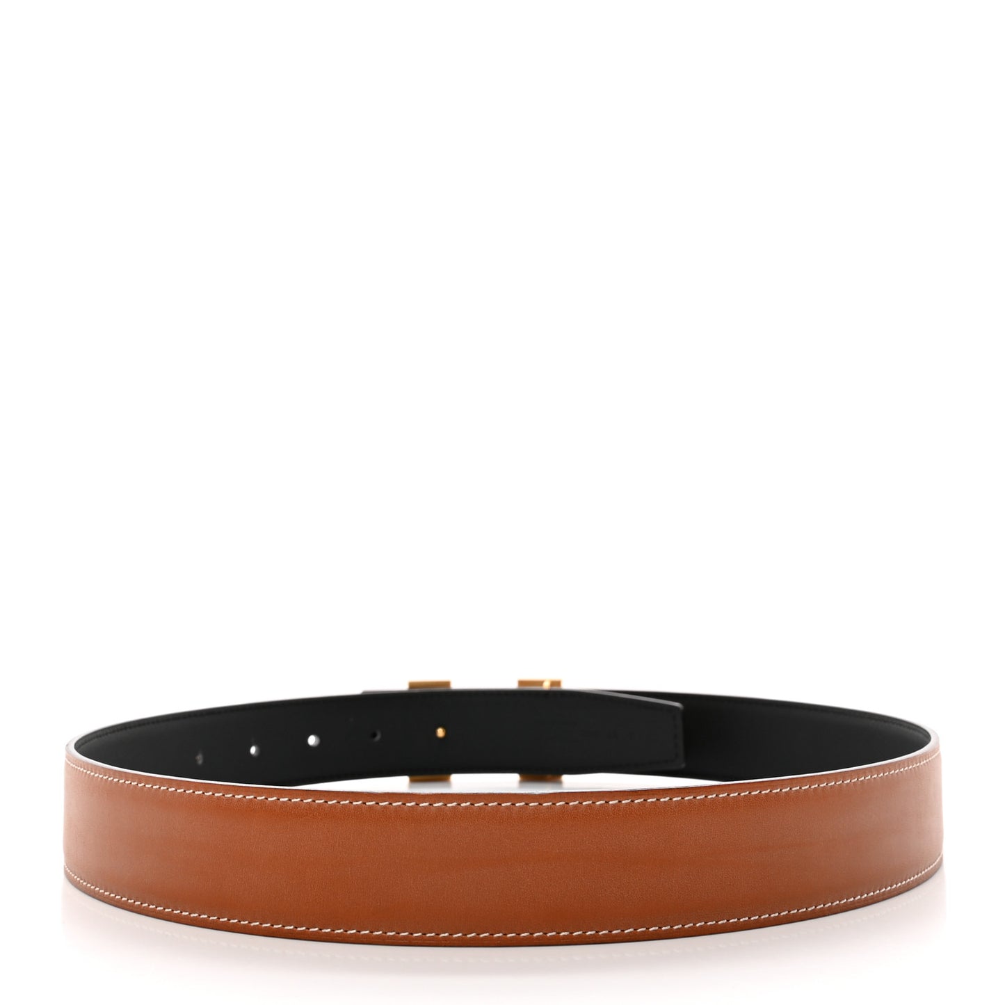Barenia Chamonix 32mm H Belt 75 Fauve Black