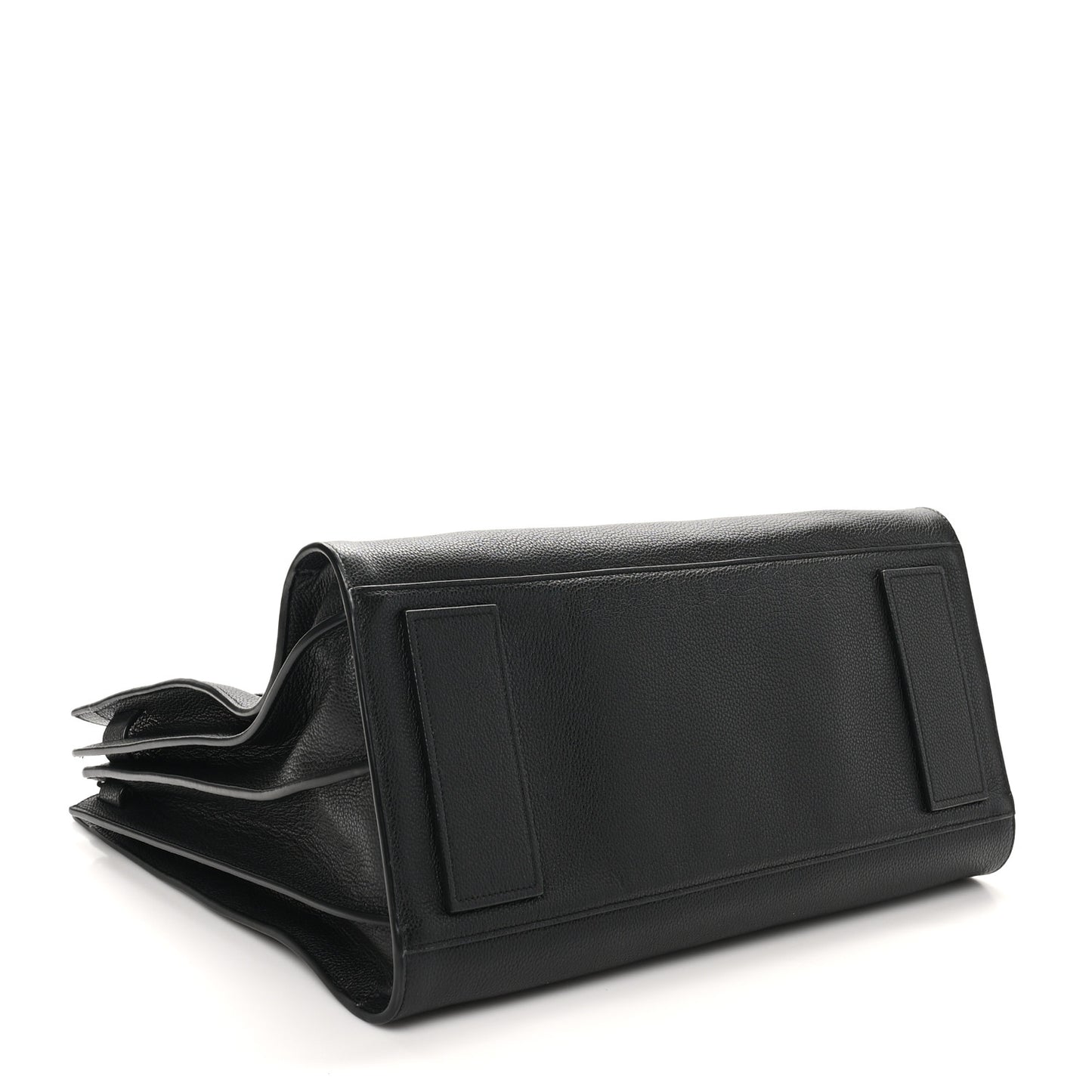 Grained Calfskin Large Souple Sac De Jour Black