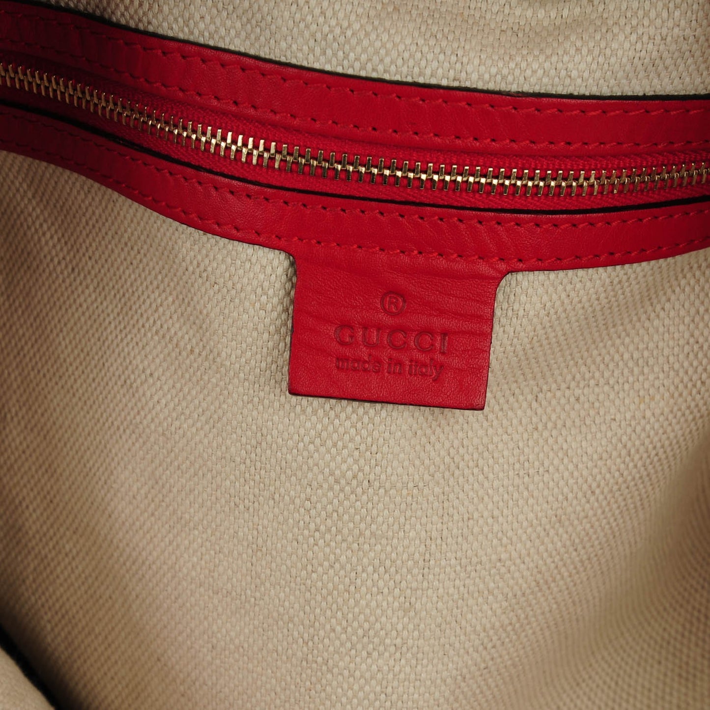 Guccissima Medium Valentine Top Handle Bag Red
