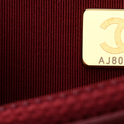 Chanel Calfskin Quilted Perfect Fit Wallet On Chain WOC Burgundy 7 of 11